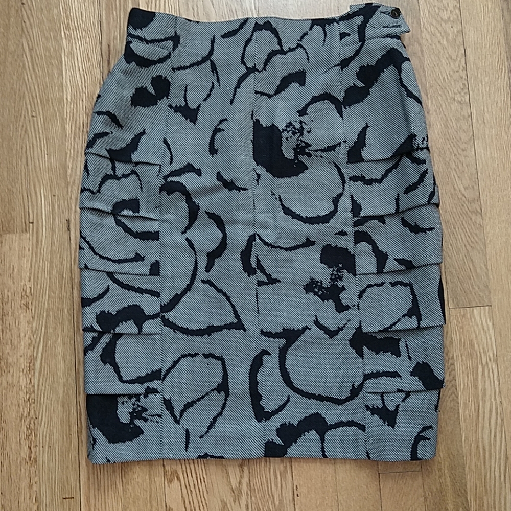 Escada tiered wool skirt, size 42